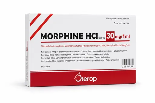 Morphine HCl Sterop 30 mg/ml