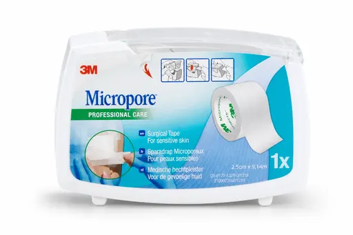 Micropore 3M 25mm x 9.1m avec dévidoir