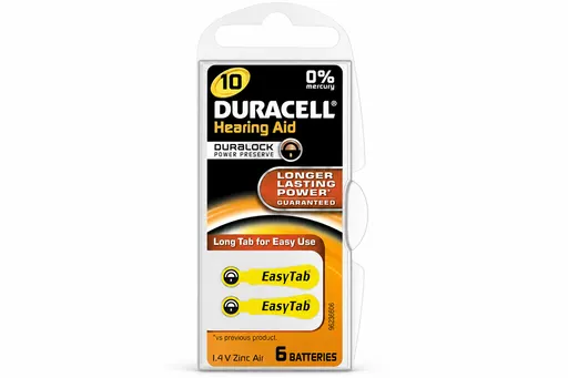 Duracell EasyTab Piles Auditives DA10