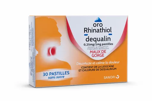 Oro Rhinathiol Dequalin 0.25mg/1mg