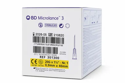 BD Microlance 3 Aiguille 20G 0.9mm x 40mm