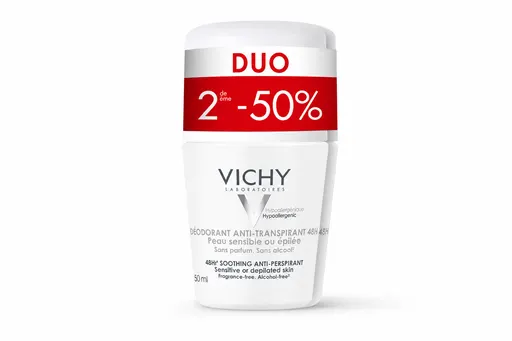 Vichy Déodorant Anti-Transpirant 48h Peaux Sensibles ou Épilées