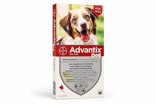 Advantix 250/1250 chiens 10-25kg