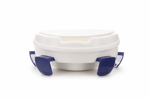 Homecare Surélévateur de toilettes avec couvercle et fixation