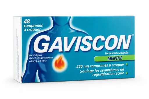 Gaviscon Menthe 250/133.5/80 mg