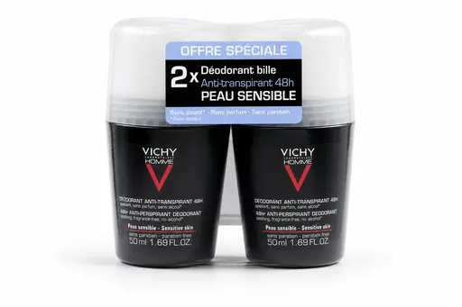 Vichy Homme Déodorant Peaux Sensibles 48h Bille