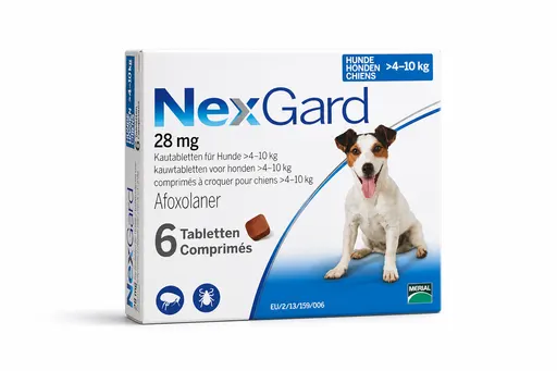 NexGard 28.3 mg pour chiens 4-10 kg