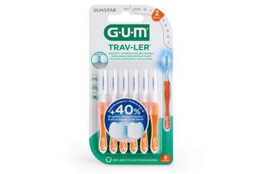 GUM Trav-Ler Brossettes Interdentaires 0.9mm