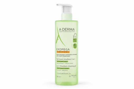 A-Derma Exomega Control Gel Lavant 2en1