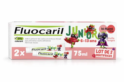 Fluocaril Junior Fruits Rouges