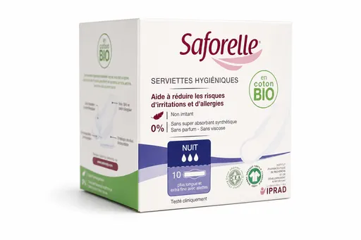 Saforelle Serviettes Hygiéniques Nuit