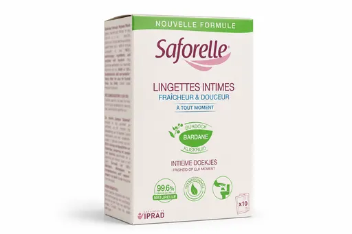 Saforelle Lingettes Intimes Flushable