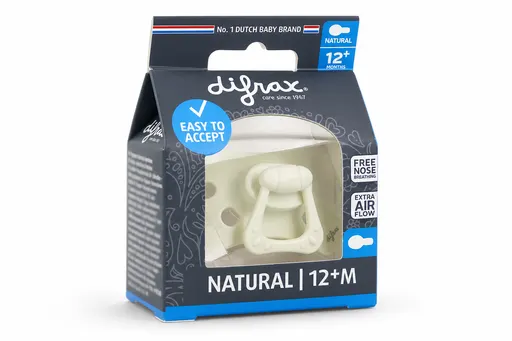 Difrax Sucette Natural 12m+ Uni/Pure