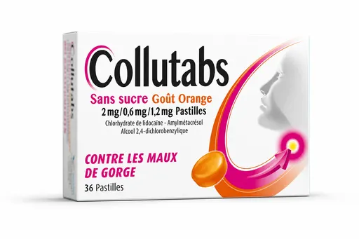 Collutabs 2/0,6/1,2 Sans Sucre Orange