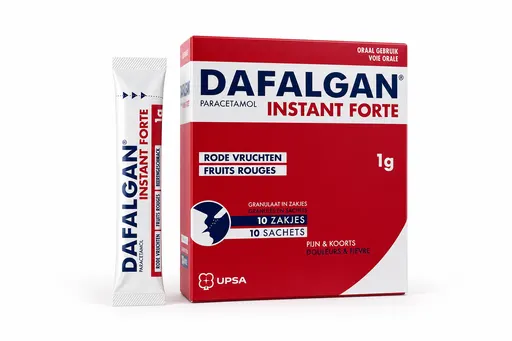 Dafalgan Instant Forte Fruits rouges 1g