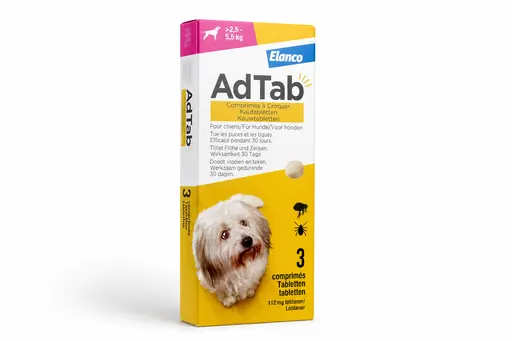 Adtab 112 mg chien 2,5-5,5 kg