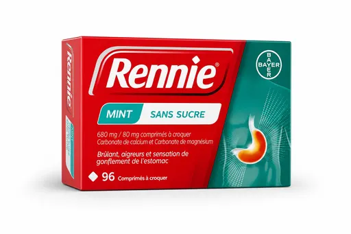 Rennie Mint Sans Sucre 680/80 mg