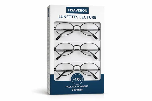 Fisavision Lunettes de lecture Full Color Black