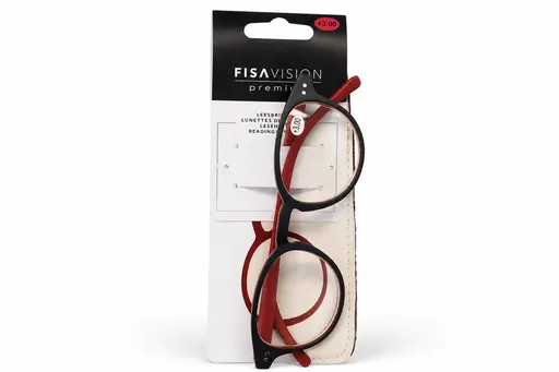 Fisavision Lunettes de Lecture Full Color Red