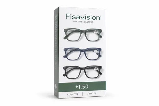 Fisavision Lunettes de Lecture Gray +1.50