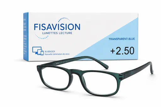 Fisavision Lunettes de lecture Transparent Blue