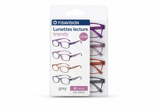 Fisavision Lunettes Lecture Trendy Gray