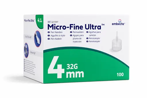BD Micro-Fine Ultra PRO Aiguilles Stylo 4mm 32G