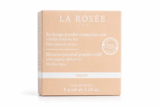 La Rosée Poudre Compacte Soin Abricot Bio 02 Medium Recharge
