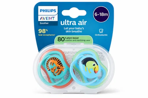 Philips Avent Ultra Air Sucette Léopard/Toucan
