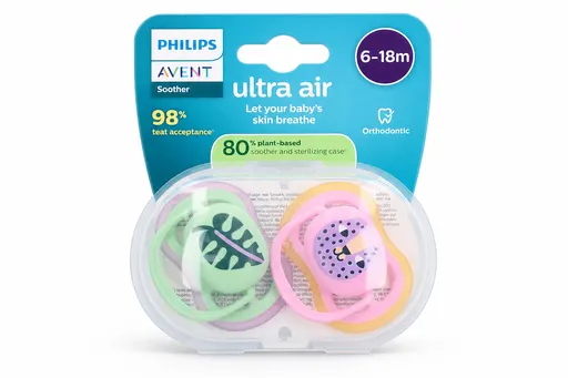 Philips Avent Sucette Ultra Air Feuille/Chat