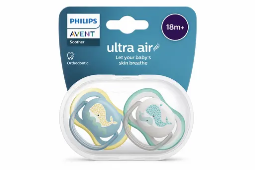 Philips Avent Sucette Ultra Air +18m Menthe/Ivoire