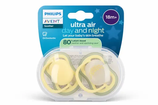 Philips Avent Sucette Ultra Air Nuit/Jour +18M