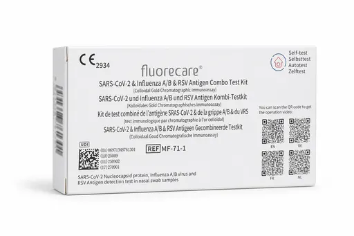 Fluorecare Combo Test COVID-19 Grippe A/B VRS